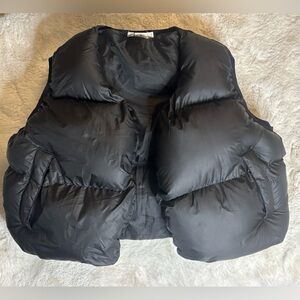 mnml Black Ez Extra Thick Oversized Puffer Vest Size: Large